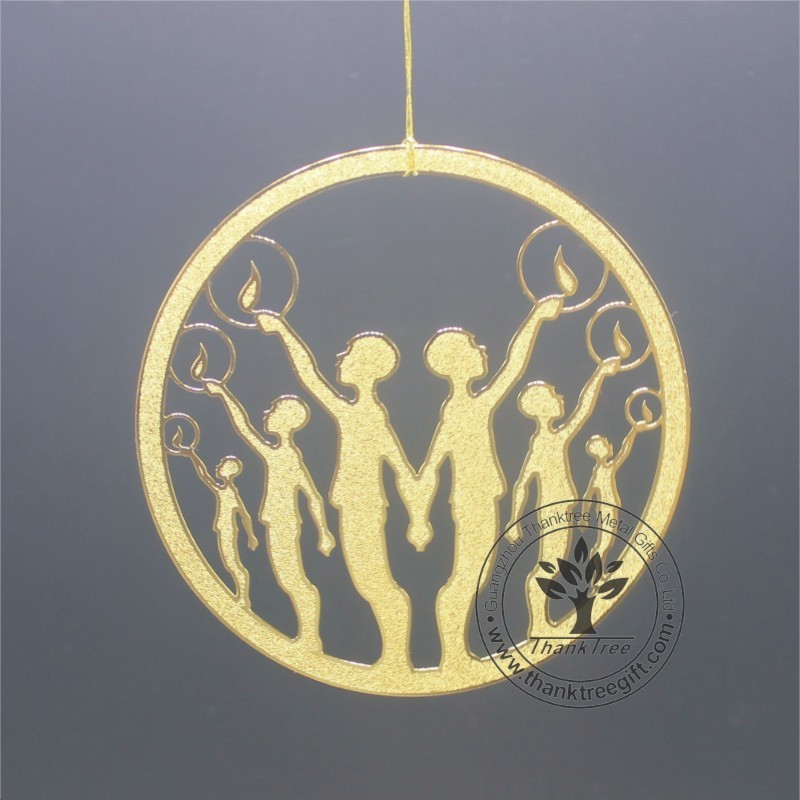 commemorate church anniversary custom brass etched ornament