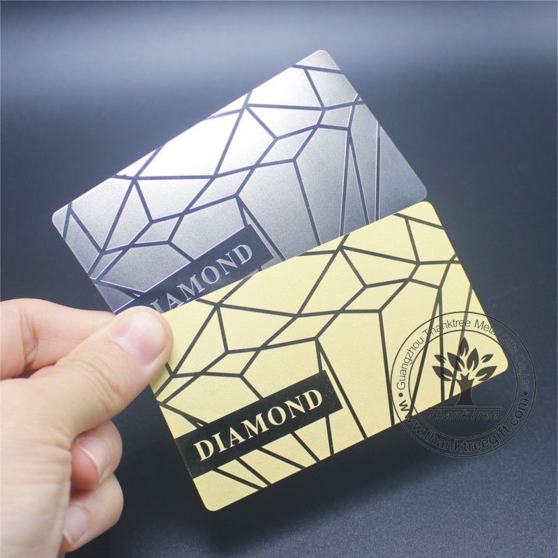 Manufacture wholesale cheap custom logo engraved stainless steel business metal card