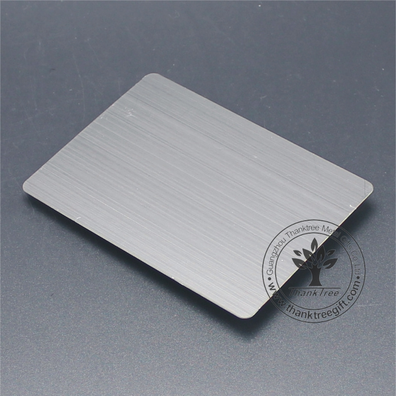 credit card size offset printing available silver metal blank card