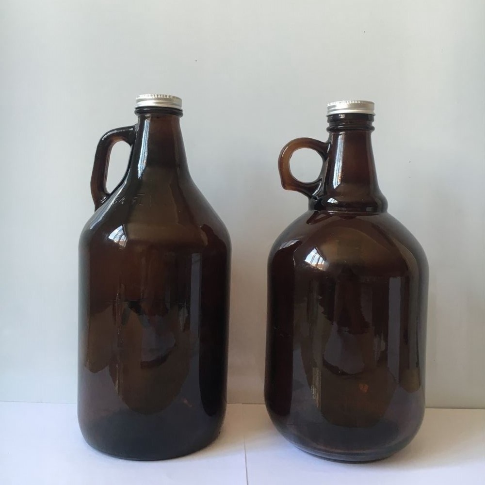 32oz 64oz clear amber stainless glass growler beer bottle ceramic swing top growler glass growler 64oz