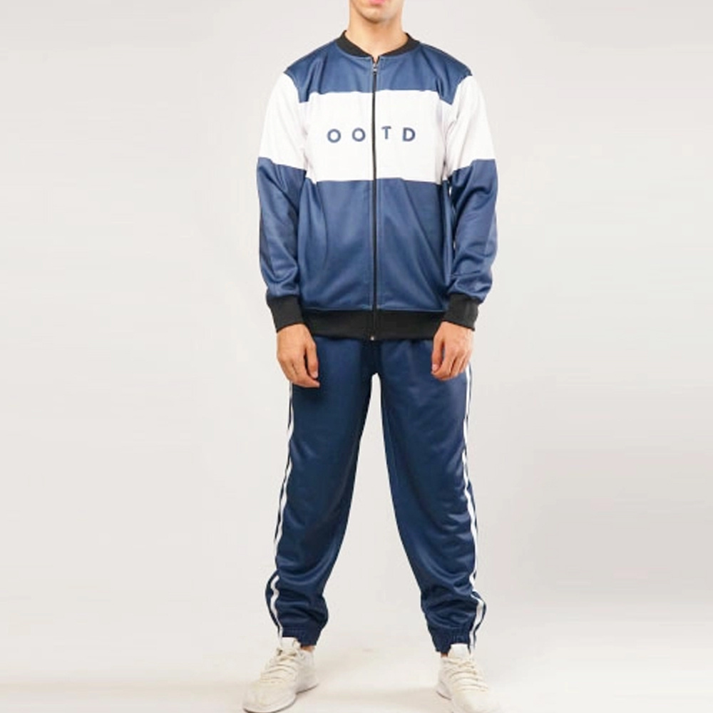 Wholesale Custom Logo Sportswear Jogging Training Wear Set Full Zip Up Tracksuits