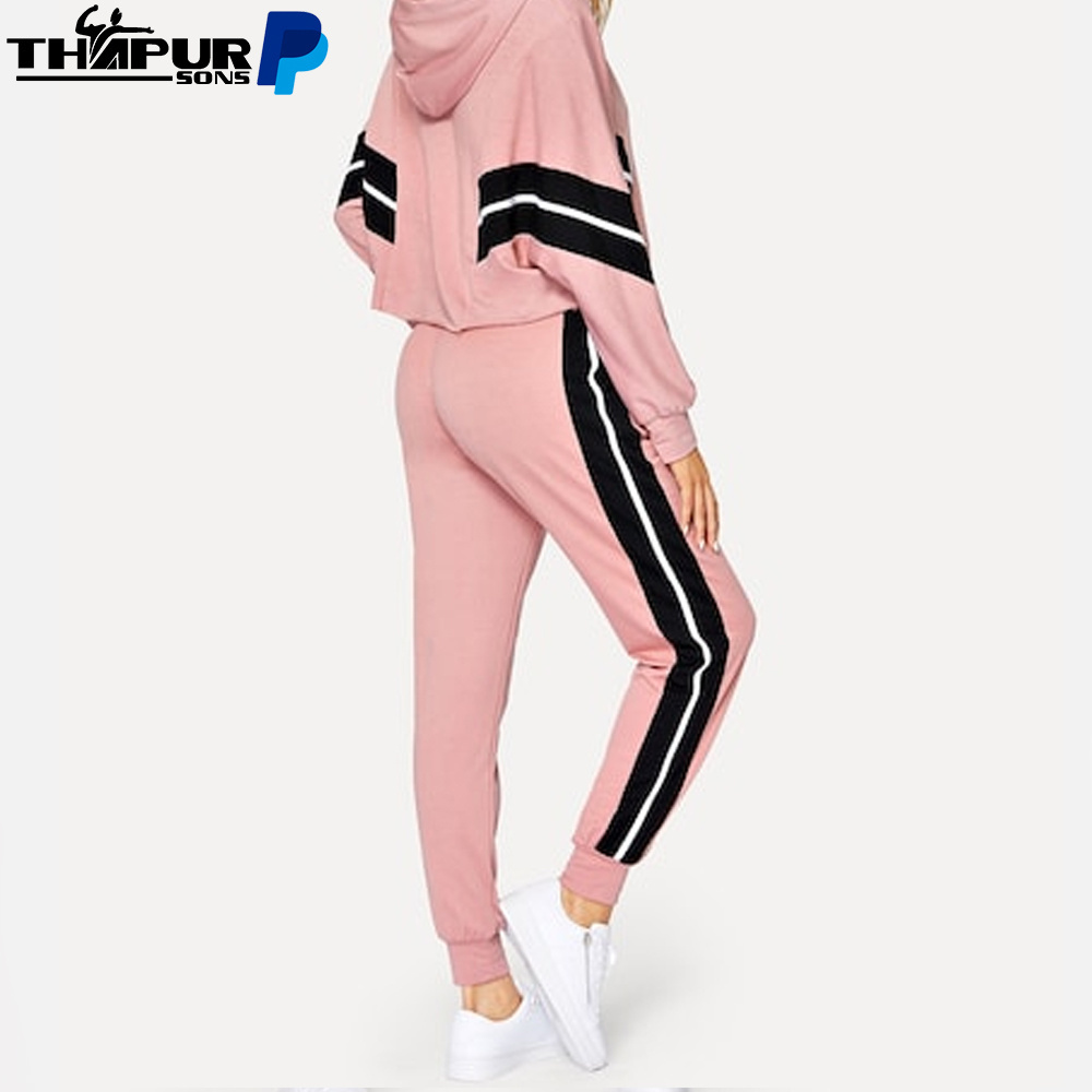 Wholesale Custom Logo Jogging Wear Outdoor Sweatshirt Casual Blank Hoodie Plain Track Suit