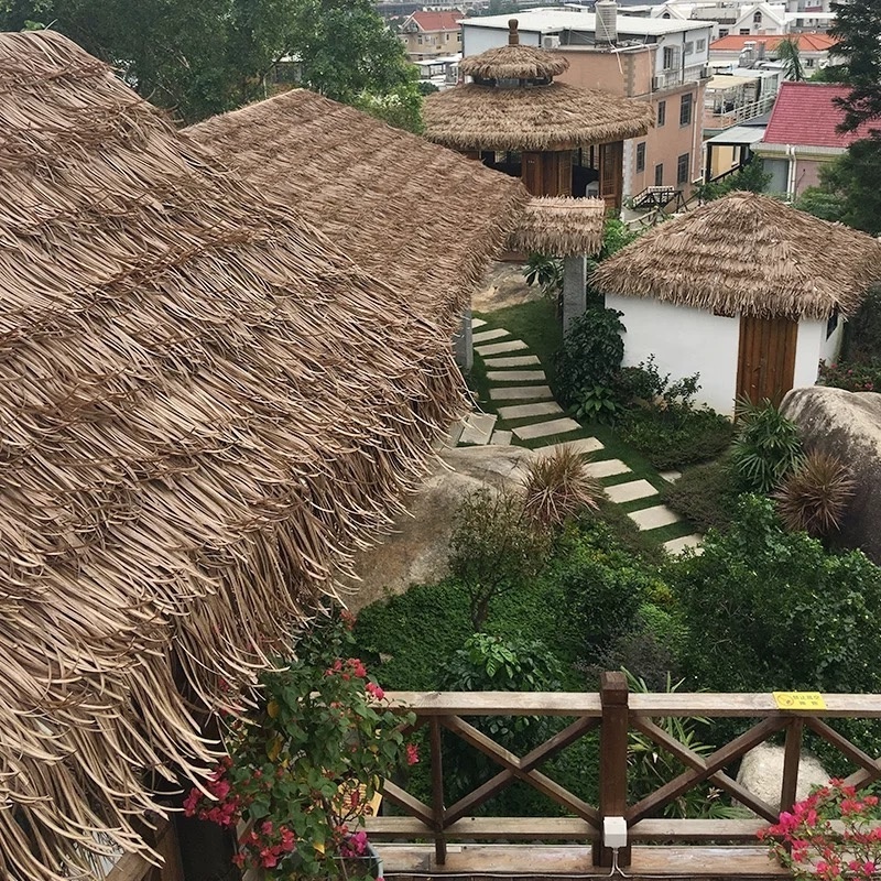 Palm leaf thatch roof gazebo