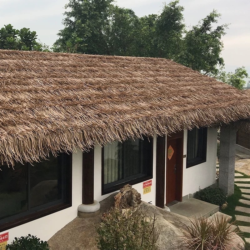 Palm leaf thatch roof gazebo