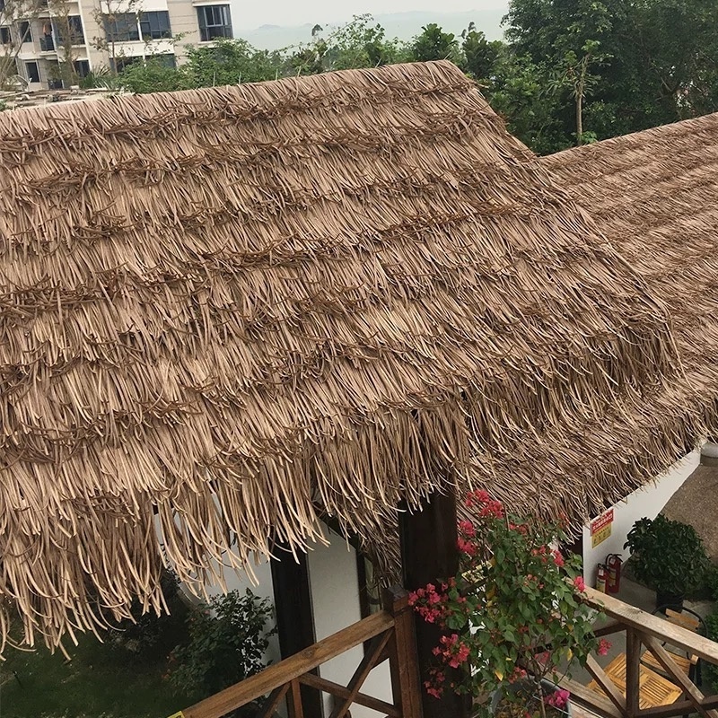 Palm leaf thatch roof gazebo