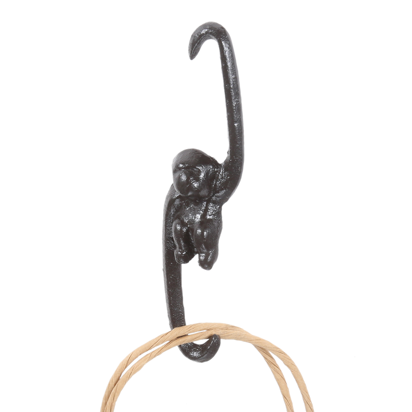 Monkey Fishing Moon Hook Iron Hanger Home/Outdoor Decor Hanging Coats/towel/Key/Plants Kitchen Bathroom Garden Big/Medium/Small