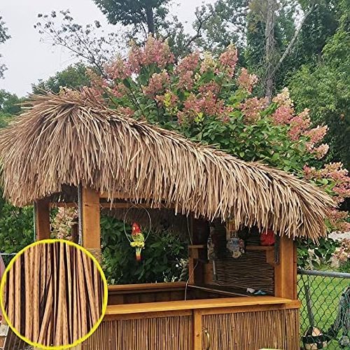 Outdoor roof Gazebo thatch Decorative  Tiki Bar Artificial Mexican Palm Thatch Runner, Straw Roof for Garden Patio Gazebos Wall