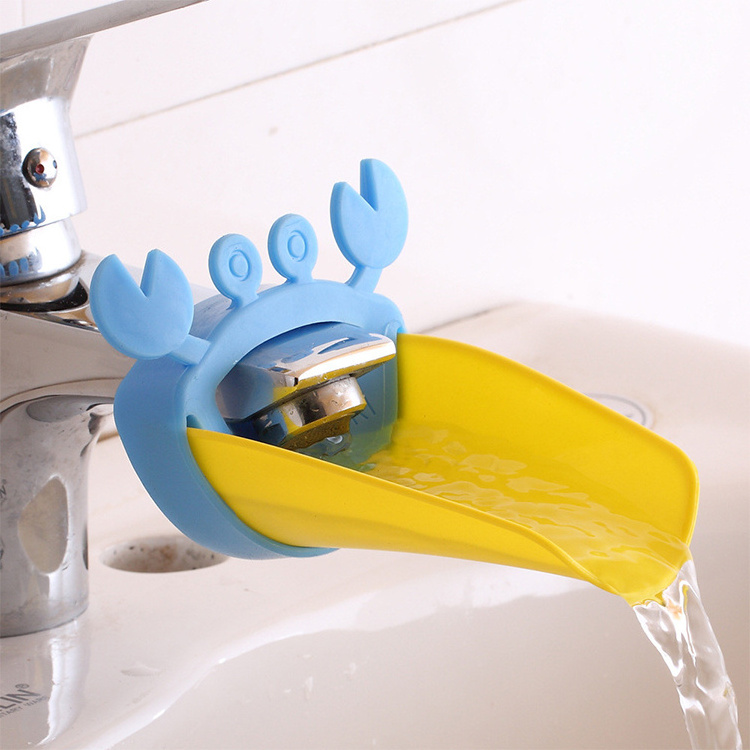 Children Washing Hands Cute Cartoon Bathroom Sink Faucet Chute Extender