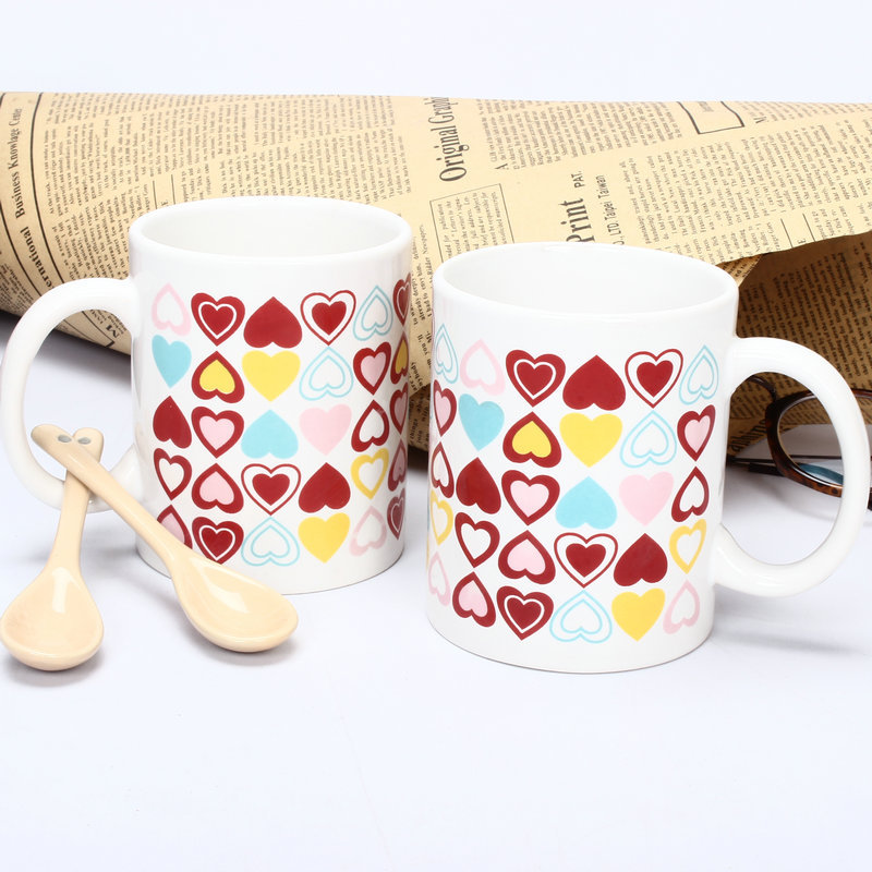 Low MOQ Cheap DIY Coffee Mug With Handle Birthday Gift Sublimation Magic Color Changing Pipe Coffee Mug Gift Custom Cup