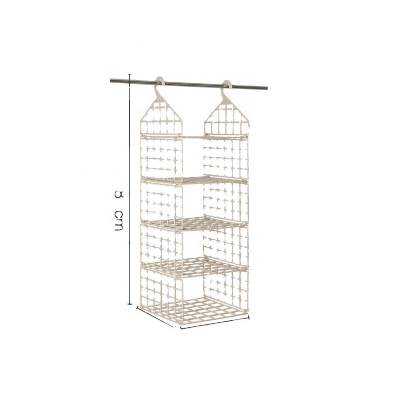 Wholesale space saving plastic storage clothes hanger racks organizer folding racks for wardrobe organizer