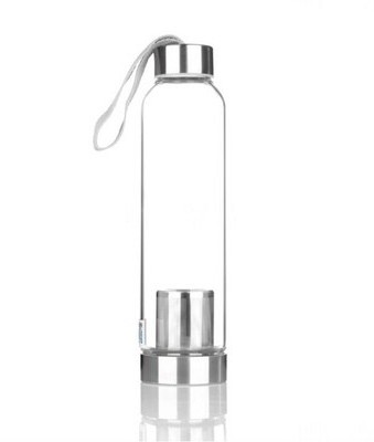 Sport Water Bottle with Infuser Water and Tea Travel Infuser, Glass and Stainless Steel Direct Drinking Running