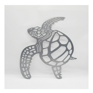 Iron Art Home Bedroom Living Room Metal Handicraft Wall Hanging Wholesale Modern Minimalist Turtle Pendant