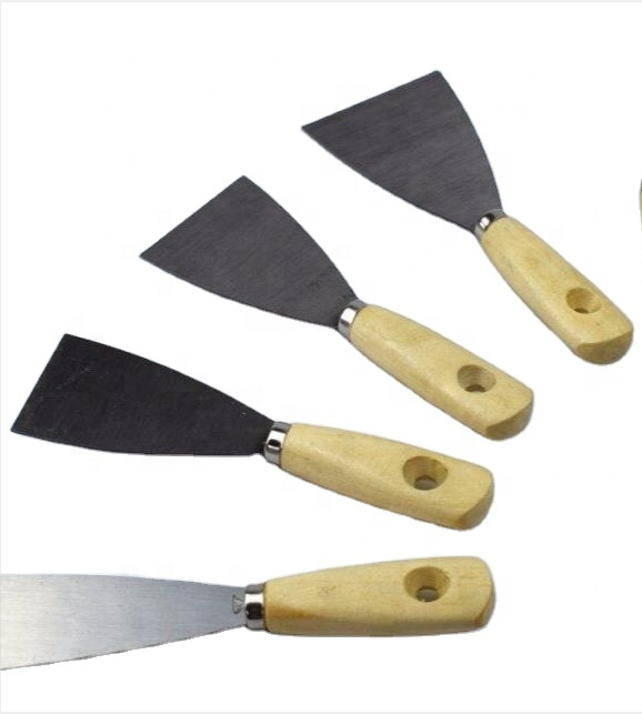 Scraper Stainless Steel Blade Mirror Polished Putty Knife In Brush  Putty Knife Carbon bulk plastic putty knives