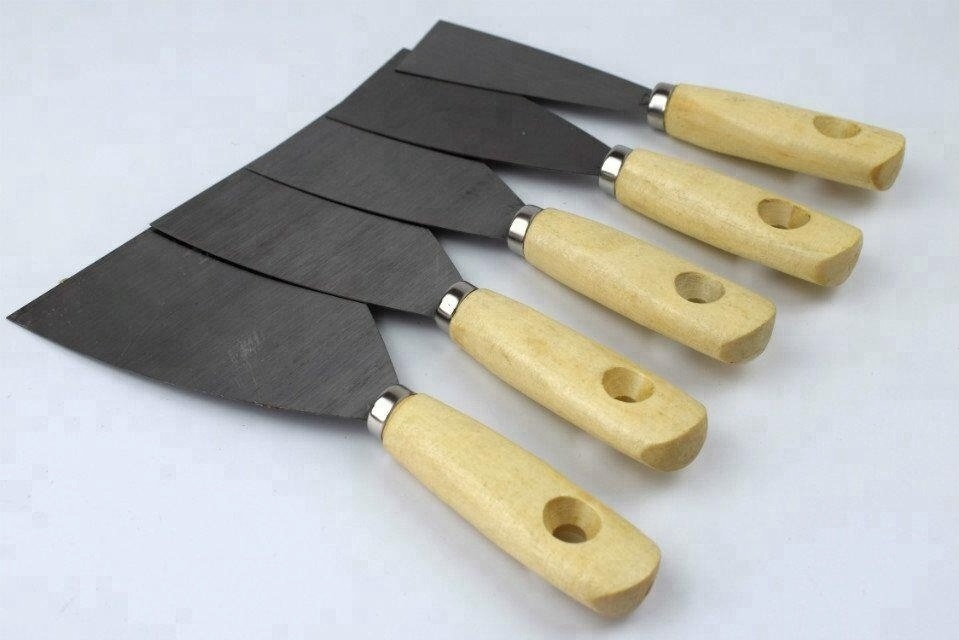 Scraper Stainless Steel Blade Mirror Polished Putty Knife In Brush  Putty Knife Carbon bulk plastic putty knives