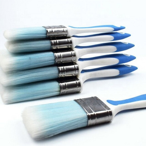 Tapered filaments paint brush rubber handle with competitive price manufacturer