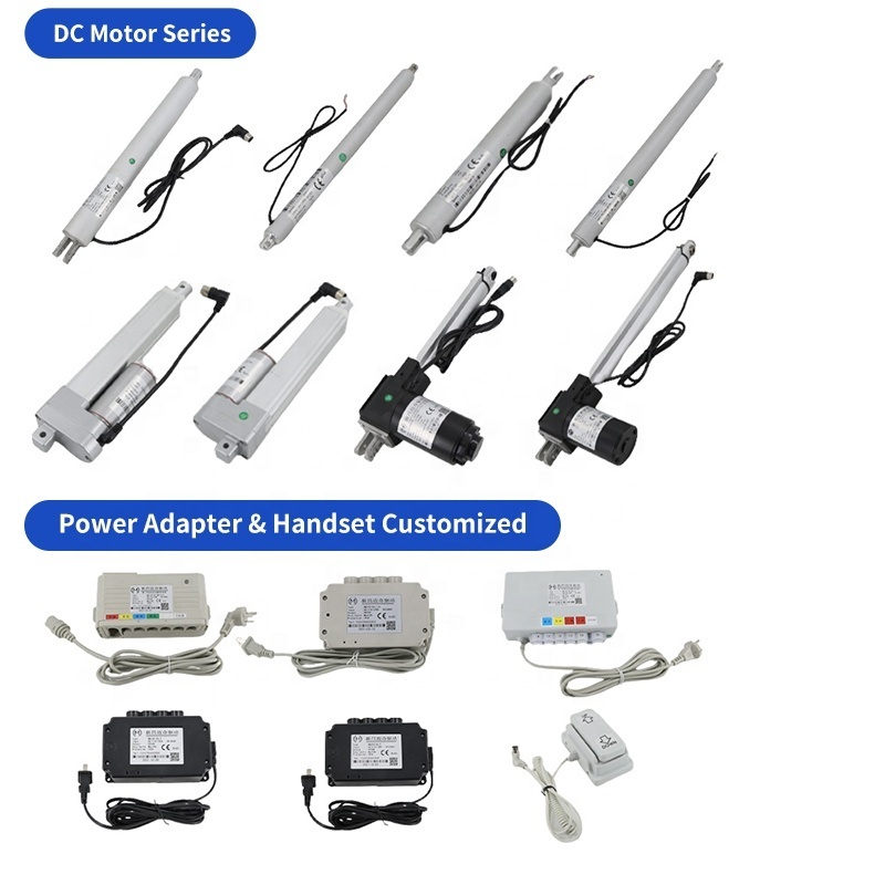 Electric High Speed Ballscrew Linear Actuator DC Motor ip65 12V or 24V Small 100mm Lift Solenoid Actuator 610mm Actuator Linear