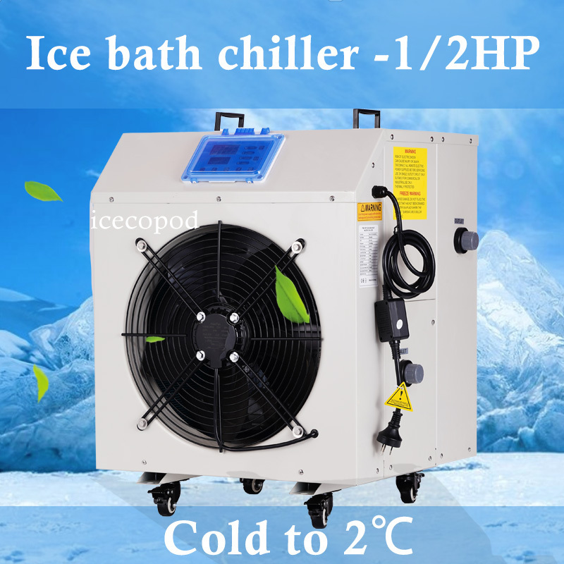 Factory Wholesale 1hp 1.5hp 2hp Cold Plunge Barrel Ice Chiller Ice Bath Chiller With Wifi & Filter Water Chiller