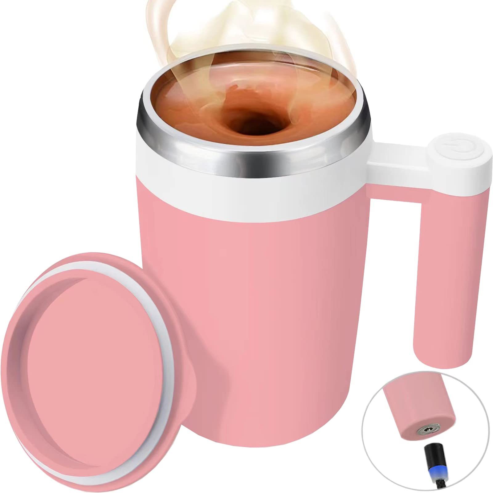 Self Stirring Mug Tea Electric Auto Mixing Cup Magnetic Sublimation Stainless Steel Coffee Cup For Office