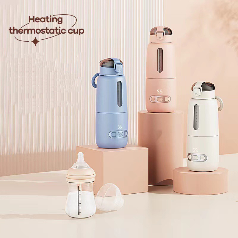 Portable Baby Milk Warmer Water Warmer For Formula Electronic Heating Kettle with Temperature Control Fast Charging Cordless