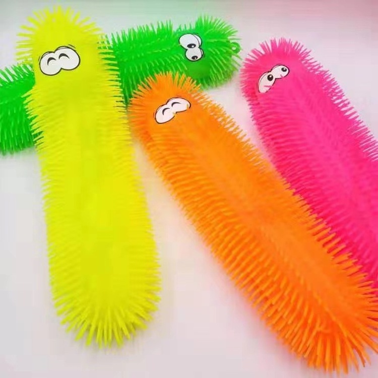 50CM Large Luminescent Caterpillar Manufacturer Cartoon Release Decompression Flash Caterpillar Children Adults Toy Wholesale