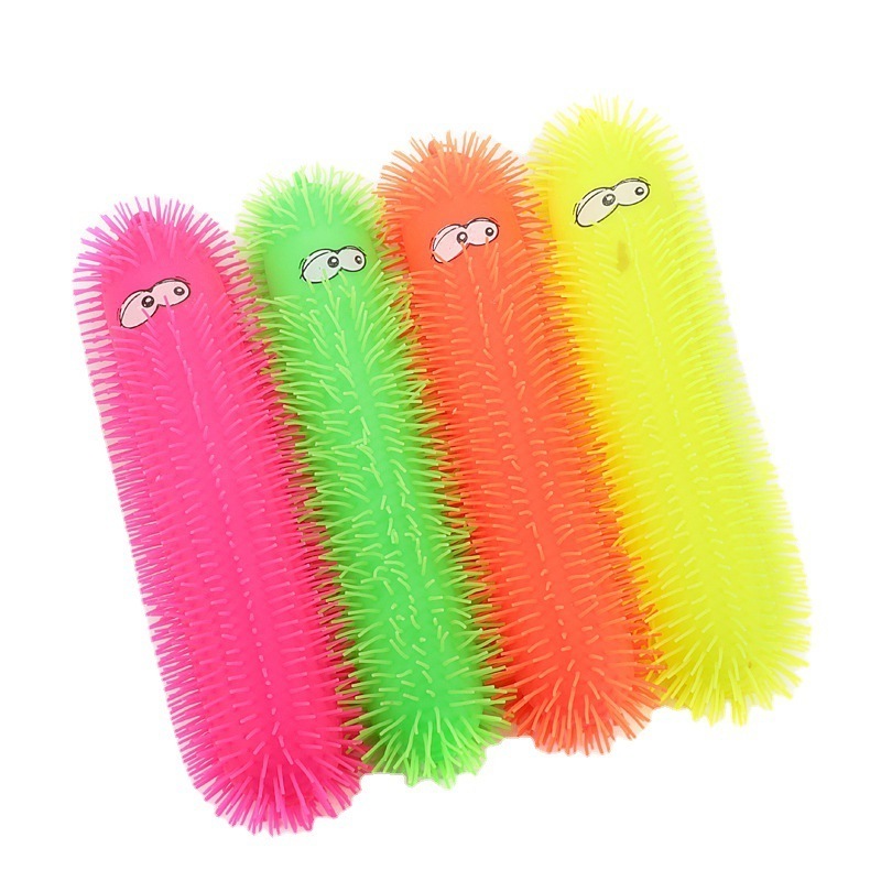 50CM Large Luminescent Caterpillar Manufacturer Cartoon Release Decompression Flash Caterpillar Children Adults Toy Wholesale