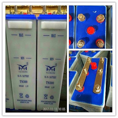 Military Quality Solar Battery nickel-iron battery 1.2v 100Ah(TN100) nife battery