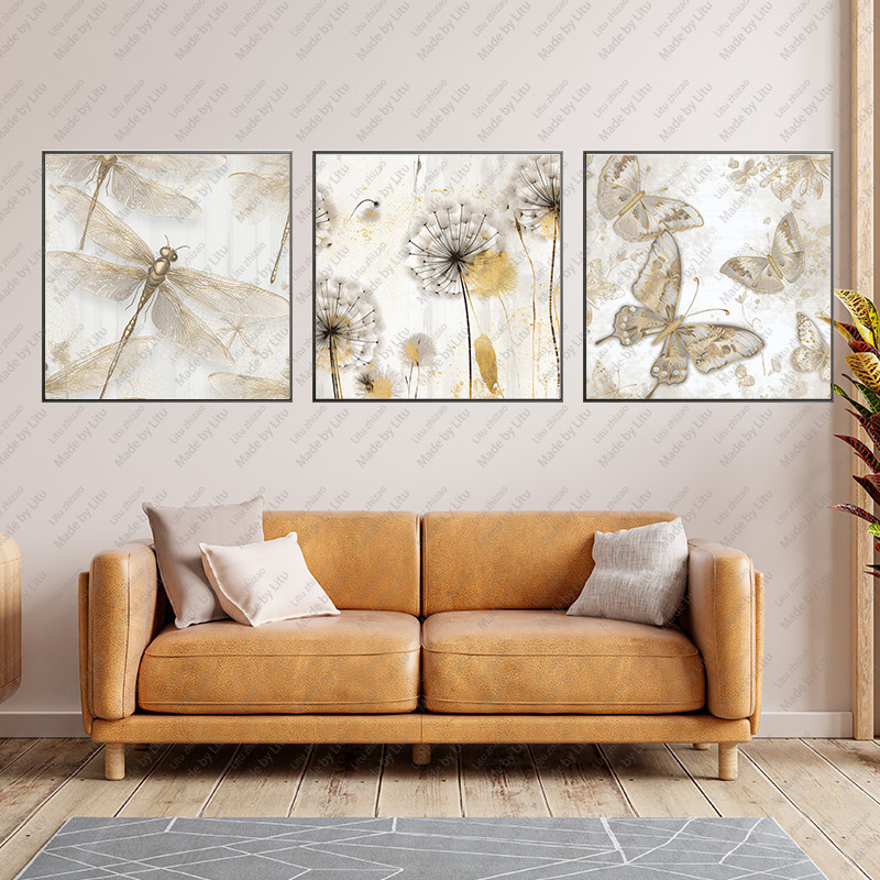 Dandelion Art Canvas Painting Animal Wall Art For Home Decor Posters And Prints