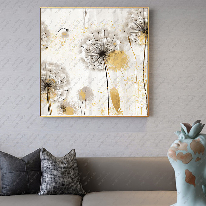 Dandelion Art Canvas Painting Animal Wall Art For Home Decor Posters And Prints