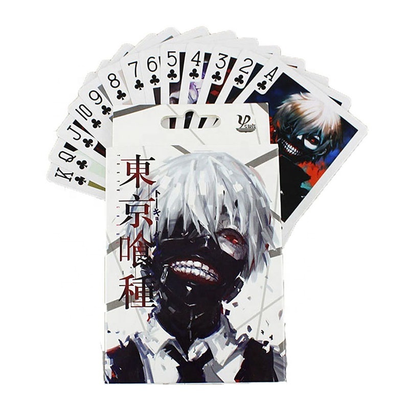 Hot sale colorful anime design 3d playing cards poker lenticular printing