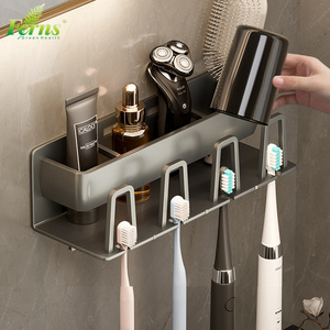 Ferns High Quality 304 Rust-proof Stainless Steel Toothpaste Wall Holder for Bathroom