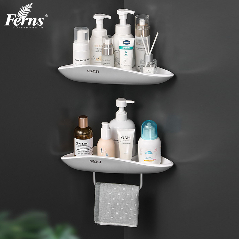 Space Saving Super Sticky Multifunctional Wall Mounted Bathroom Shower Corner Storage Rack Shelf