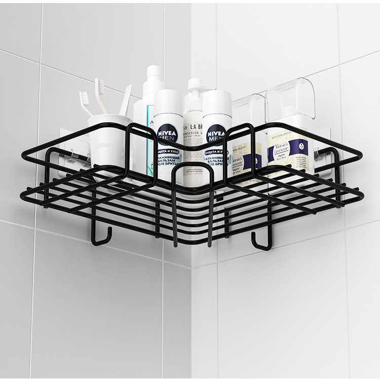 High Quality Accessories Basket Shelves  Bathroom Storage Organizer No Drilling Wall Mount Corner Shower Caddy Shelf