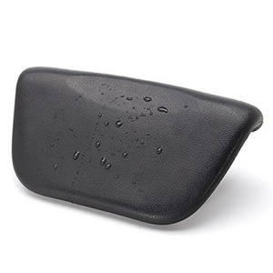 Factory Direct Sell Eco-friendly Dark PU Backrest Soft Bath Pillow For Bathtub Head And Neck Rest  Relax Foam Bathtub Pillow