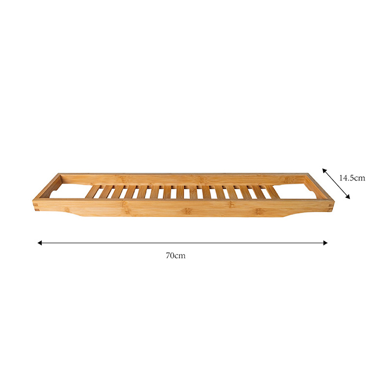 Bath Tray Bamboo Bathtub Tray Rack Caddy Shower Bathtub Shelf