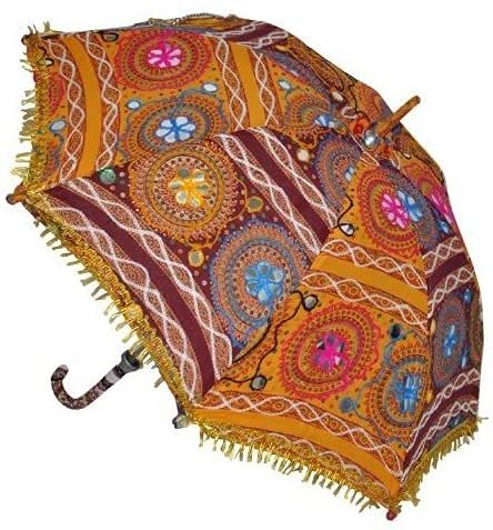 Beautiful Party Decor Indian Umbrella Parasol Flower Design Mehandi And Wedding Umbrella Home Decor Umbrella Parasol