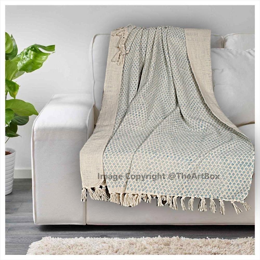 Indian Soft Cotton  Blanket Hand Knitted Winter Warm Comforter Throw AC Blanket Sofa Couch Throw Blanket