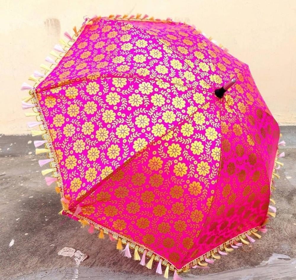 Flower Design Mehandi And Wedding Umbrella Home Decor Umbrella Parasol Beautiful Party Decor Indian Umbrella Parasol