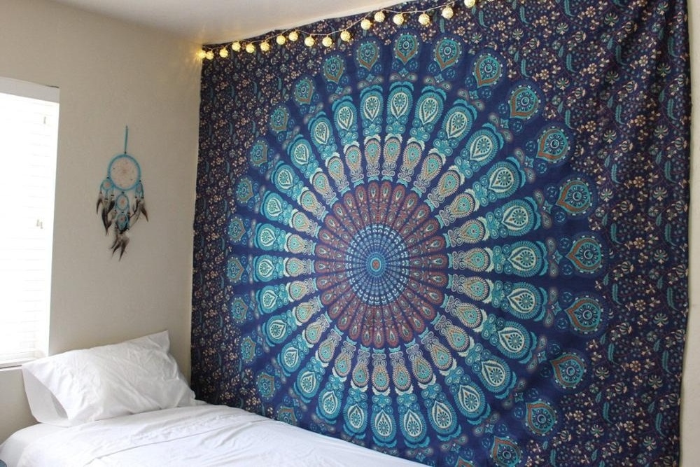 Bedroom Dorm Living Room Home Decor  100 % Cotton Mandala  Tapestry Wall Hanging Dorm Decor Throw Bohemian Tapestries