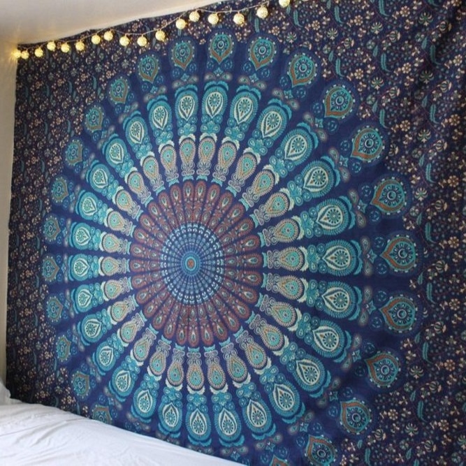 Bedroom Dorm Living Room Home Decor  100 % Cotton Mandala  Tapestry Wall Hanging Dorm Decor Throw Bohemian Tapestries