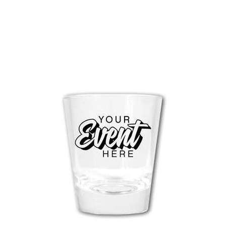 Wholesale Custom Logo Branding Shot Glasses Sublimation Blank Glassware Small Bullet Shot Glass