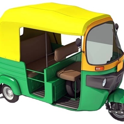 Hot Selling Motorized Three Wheeler Tricycle Taxi Indian Tuk Tuk Cheap Price Auto Rickshaw