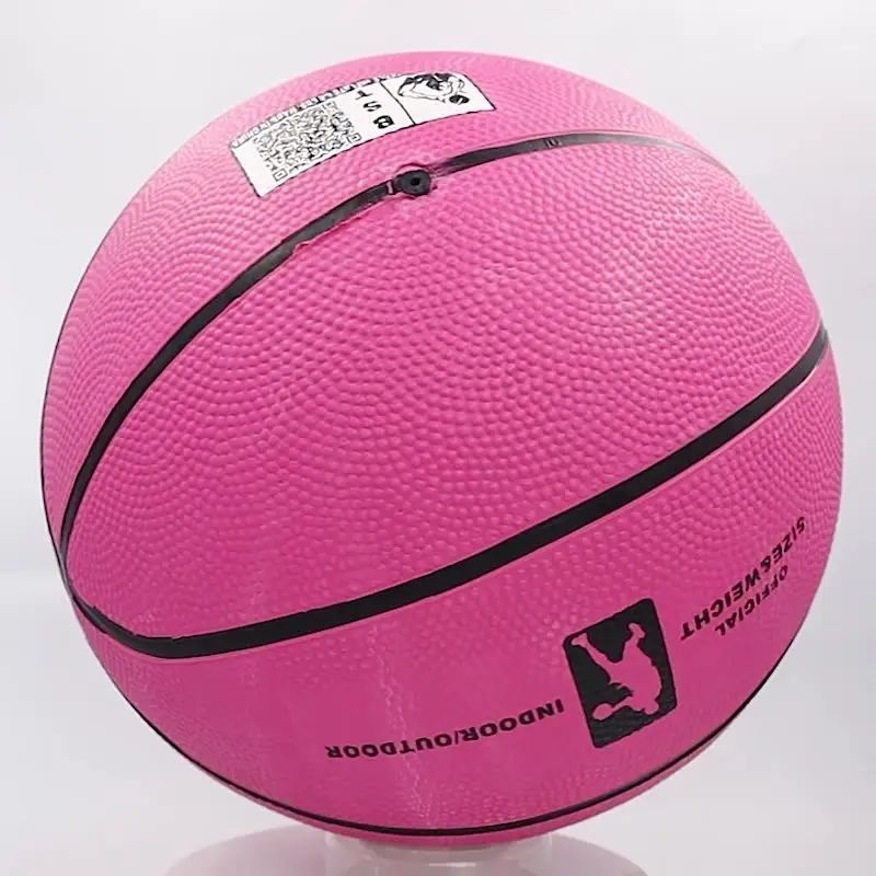 Cheap Made In China Wear Resistant And Hit Resistant Rubber Classics Pink Basketball