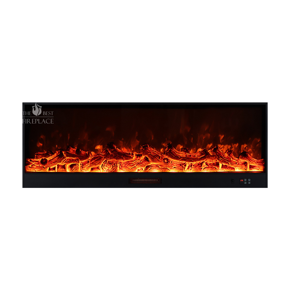 Indoor furniture french style 60 inch wall mounted decor led flame double 2 sided mirrored decorative electric fireplaces insert