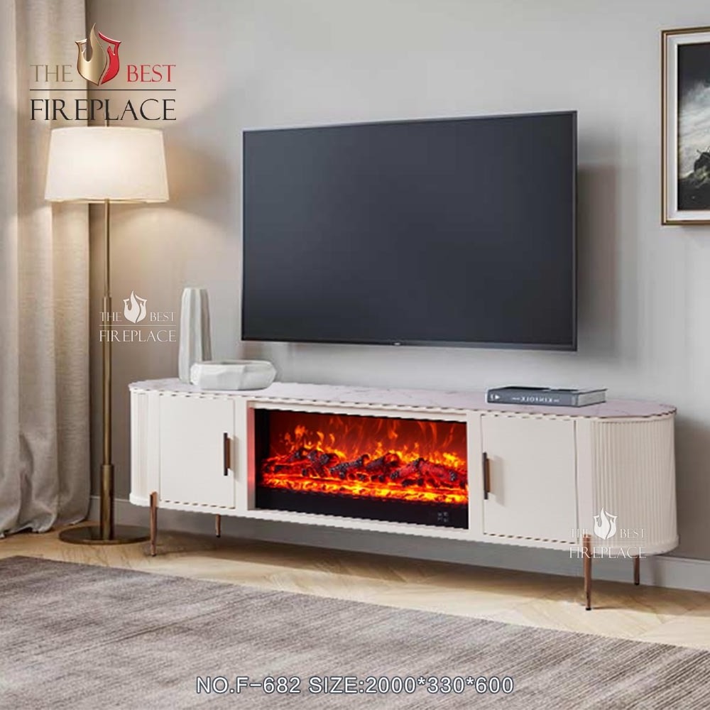 Wholesaler modern electric fireplace tv stand cabinet 85 inches wooden mantel electric fireplace tv stand