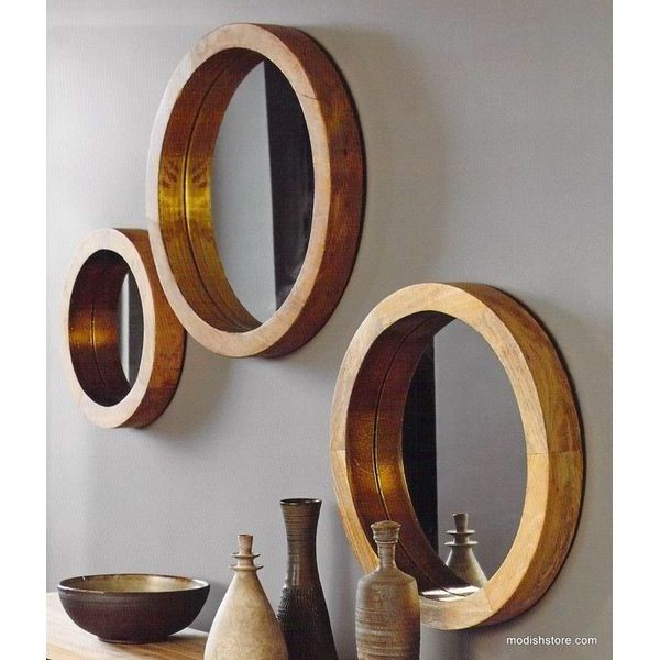 hot sale Caroline Accent round Mirror large gold frame bathroom wall mirror for home decoration living room hallway bedroom