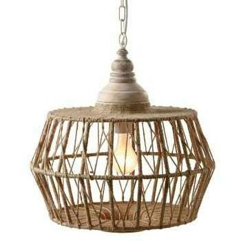 Brown Decorative Rattan Ceiling Light Chandelier Rattan Light Lamp Shade Pendant Chandelier Rattan Light Shade Hanging Lamp