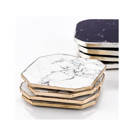 Plate Creative Table Mats Wholesale Sublimation Mug How lite Gold Rainbow White Slate Sets Marble Marble Crystal Coasters Set