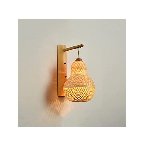 Hot sale wall Lamp Rattan wall Lights with Handmade rope Woven shade for Home Decor Light Fixtures for home decor