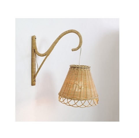 Hot sale wall Lamp Rattan wall Lights with Handmade rope Woven shade for Home Decor Light Fixtures for home decor