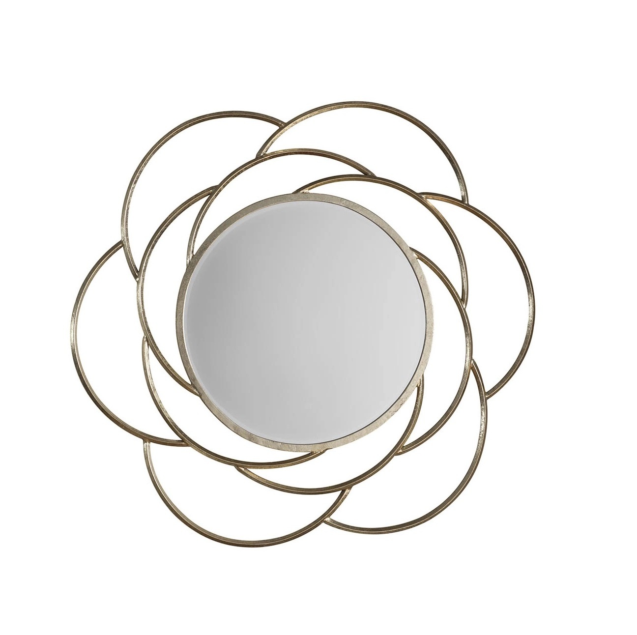 top trending decorative wall mirror round shape golden and black mirror gold metal frame decorative wall mirror for living room